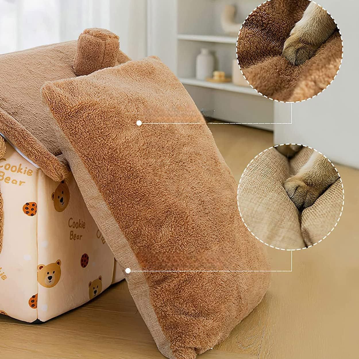 Niche Chien - ComfortableDogHouse™ - Marron Ours