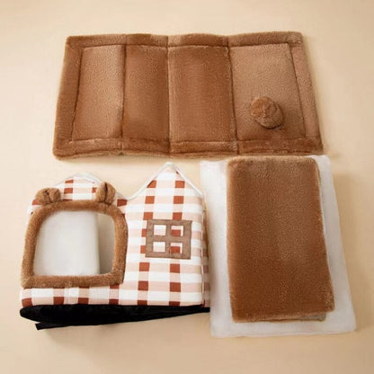 Niche Chien - ComfortableDogHouse™ - Marron Toiture Double