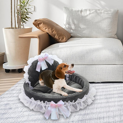 Lit Pour Chien - CuteLaceDogBed™ - Gris