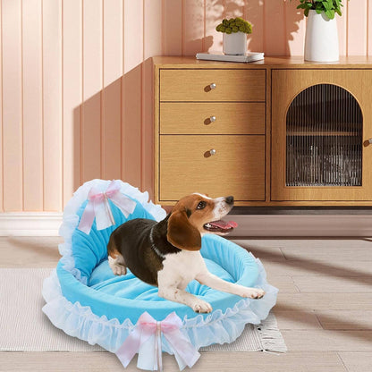 Lit Pour Chien - CuteLaceDogBed™ - Bleu