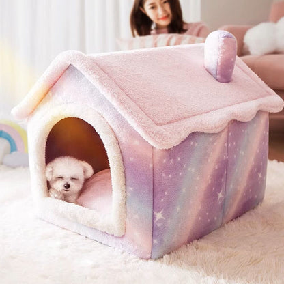 Niche Chien - ComfortableDogHouse™ - Étoile Arc-en-ciel