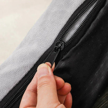 Niche Chien - ComfortableDogHouse™ - Gris Toiture Double