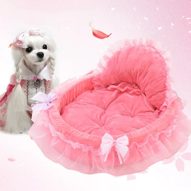 Lit Pour Chien - CuteLaceDogBed™ - Rose